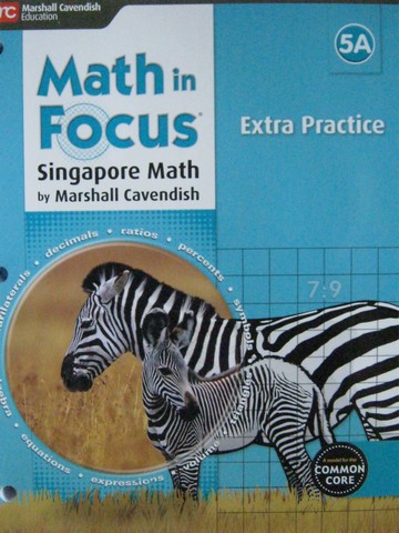 (image for) Math in Focus 5A Common Core Extra Practice (P) by Kheong,
