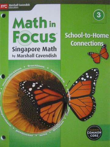 (image for) Math in Focus 3 Common Core School-to-Home Connections (P)