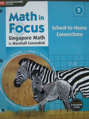 (image for) Math in Focus 5 Common Core School-to-Home Connections (P)