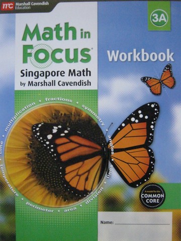 (image for) Math in Focus 3A Common Core Workbook (P) by Kheong,
