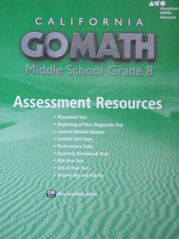 (image for) California Go Math Middle School 8 Assessment Resources (CA)(P)