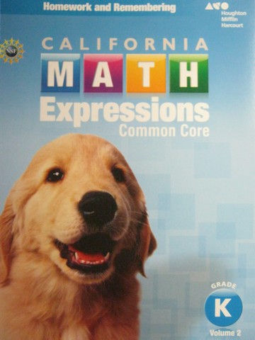 (image for) California Math Expressions Common Core K Volume 2 Homework & Remembering (CA)(P)