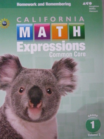 (image for) California Math Expressions Common Core 1 Volume 2 Homework (P)