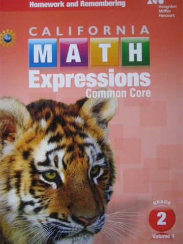 (image for) California Math Expressions Common Core 2 Volume 1 Homework (P)