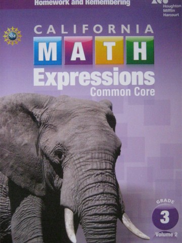 (image for) California Math Expressions Common Core 3 Volume 2 Homework (P)