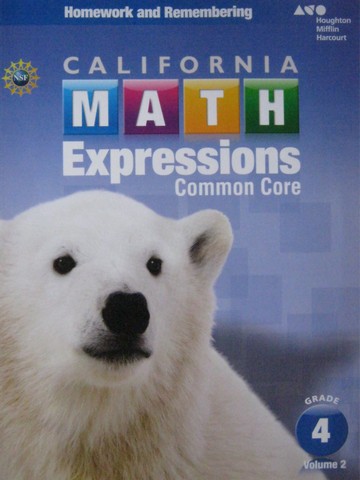 (image for) California Math Expressions Common Core 4 Volume 2 Homework (P)