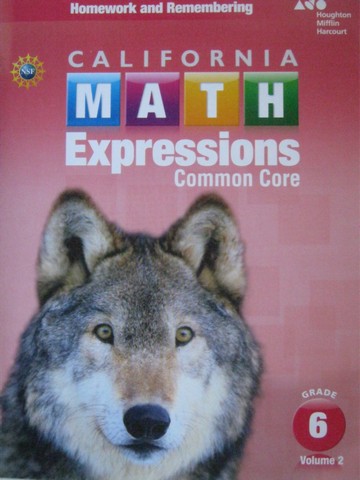 (image for) California Math Expressions Common Core 6 Volume 2 Homework (P)