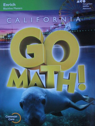 (image for) California Go Math! 1 Common Core Enrich Blackline Masters (P)