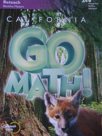 (image for) California Go Math! 3 Common Core Reteach Blackline Masters (P)