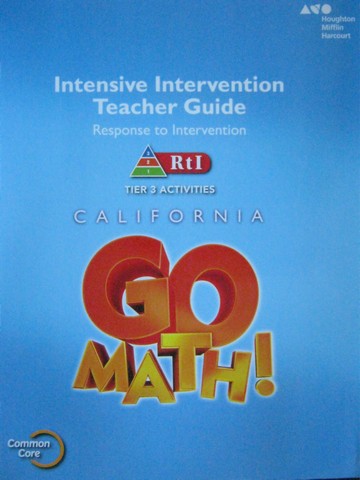 (image for) California Go Math! 4 Common Core Tier 3 Activities TG (TE)(P)