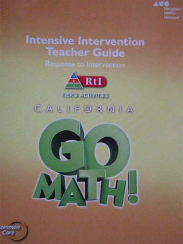 (image for) California Go Math! 5 Common Core Tier 3 Activities TG (TE)(P)