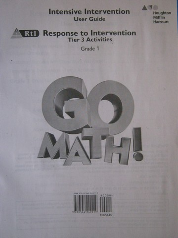 (image for) Go Math! K-1 Intensive Intervention User Guide Tier 3 (P)