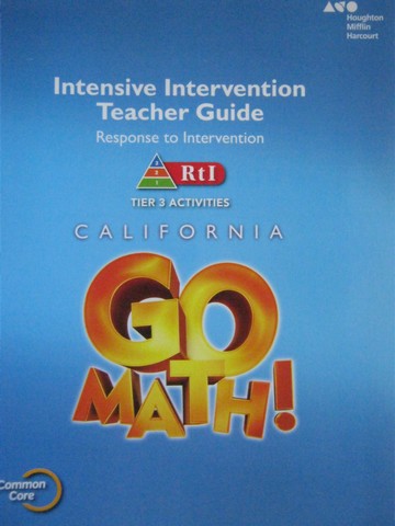 (image for) California Go Math! K-1 Common Core Tier 3 Activities TG (TE)(P)