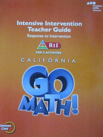 (image for) California Go Math! 2 Common Core Tier 3 Activities TG (CA)(P)