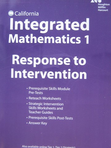 (image for) Integrated Mathematics 1 Response to Intervention (CA)(P)