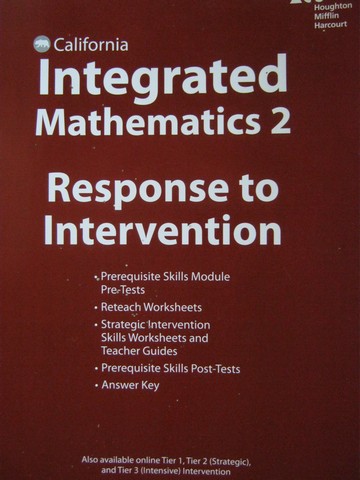 (image for) Integrated Mathematics 2 Response to Intervention (CA)(P)