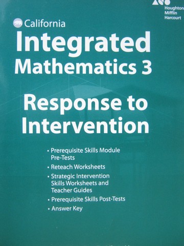 (image for) Integrated Mathematics 3 Response to Intervention (CA)(P)