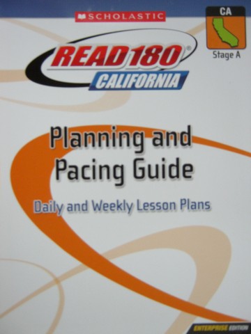 (image for) Read 180 Stage A Enterprise Edition Planning & Pacing (CA)(P)