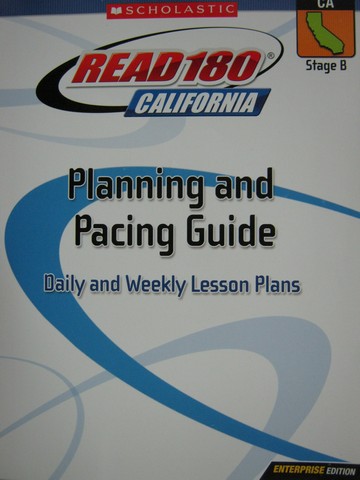 (image for) Read 180 Stage B Enterprise Edition Planning & Pacing (CA)(P)