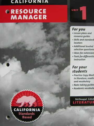 (image for) Literature 7 Resource Manager Unit 1 (CA)(P)