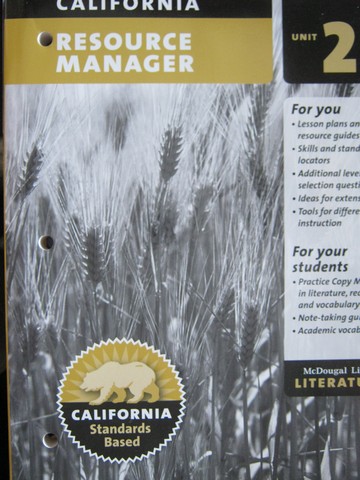 (image for) Literature American Literature Resource Manager Unit 2 (P)