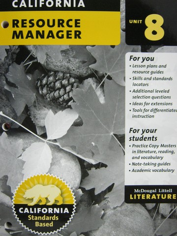 (image for) Literature 6 Resource Manager Unit 8 (CA)(P)