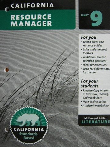 (image for) Literature 8 Resource Manager Unit 9 (CA)(P)