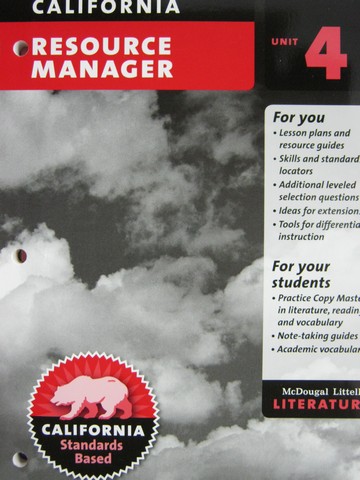 (image for) Literature 7 Resource Manager Unit 4 (CA)(P)