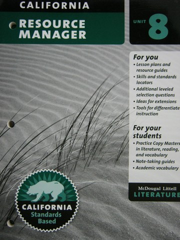 (image for) Literature 8 Resource Manager Unit 8 (CA)(P)