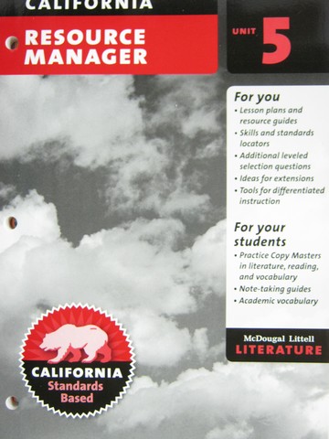 (image for) Literature 7 Resource Manager Unit 5 (CA)(P)
