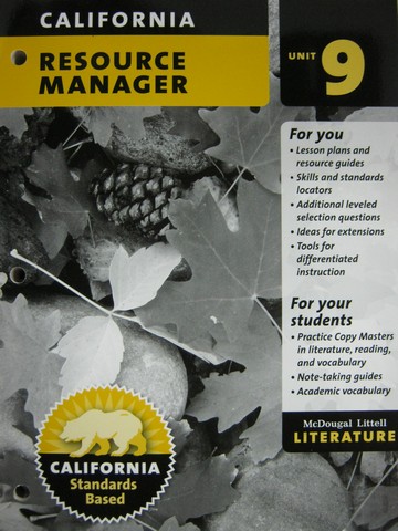 (image for) Literature 6 Resource Manager Unit 9 (CA)(P)