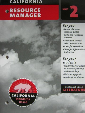 (image for) Literature 7 Resource Manager Unit 2 (CA)(P)
