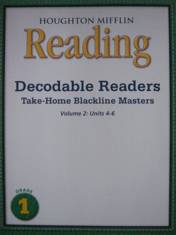 (image for) Reading 1 Decodable Readers Take-Home BLM Volume 2 (P)