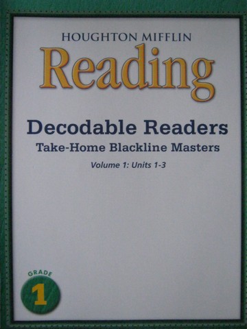 (image for) Reading 1 Decodable Readers Take-Home BLM Volume 1 (P)