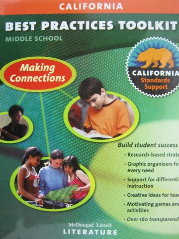 (image for) Literature Middle School Best Practice Toolkit (CA)(Spiral)
