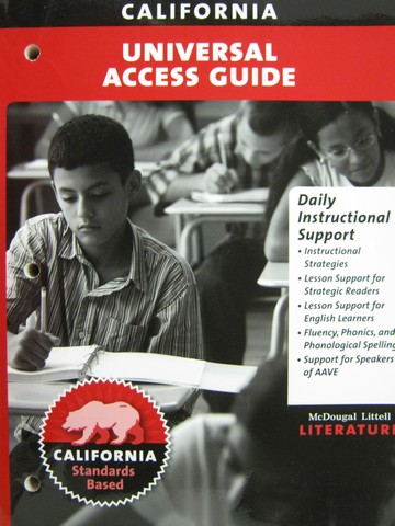 (image for) Literature 7 Universal Access Guide (CA)(P)