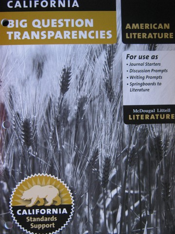 (image for) ML Literature American Literature Big Question Transparencies (P