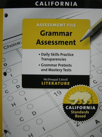 (image for) Literature 6 Grammar Assessment (CA)(P)