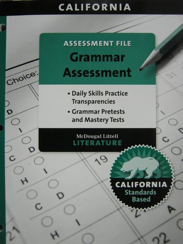 (image for) Literature 8 Grammar Assessment (CA)(P)