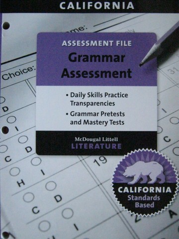 (image for) Literature 12 Grammar Assessment (CA)(P)