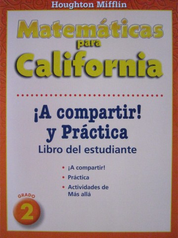 (image for) Matematicas para California 2 A compartir! y Practica (CA)(P)