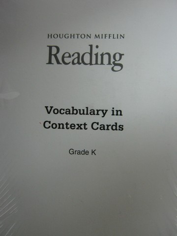 (image for) HM Reading K Vocabulary in Context Cards (Pk)