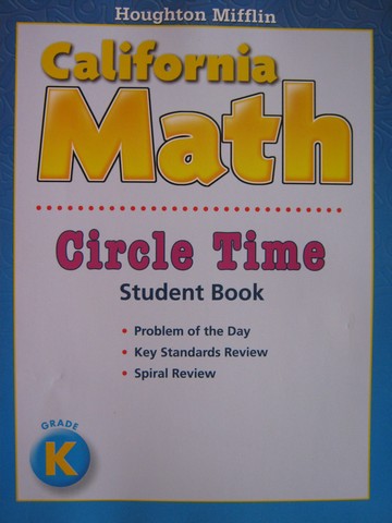 (image for) California Math K Circle Time Student Book (CA)(P)