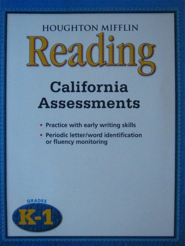 (image for) Reading K-1 California Assessment (CA)(P)