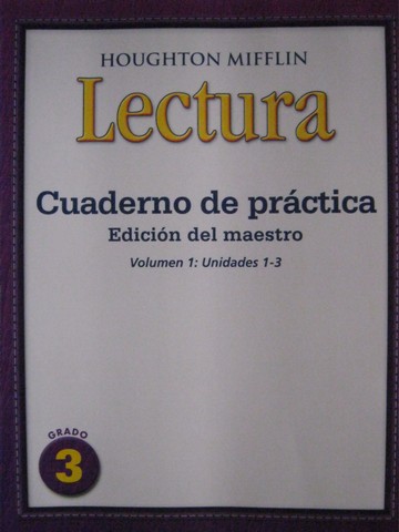(image for) Lectura 3 Cuaderno de practica TE Volume 1 (TE)(P)