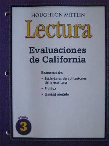 (image for) Lectura 3 Evaluaciones de California (CA)(P)
