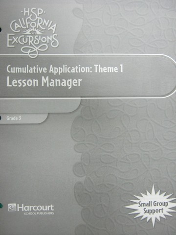 (image for) California Excursions 3 Theme 1 Lesson Manager (CA)(P)