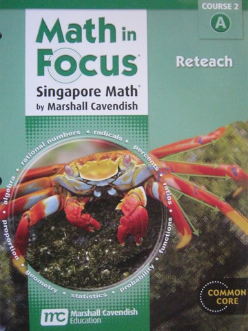 (image for) Math in Focus Course 2A Common Core Reteach (P) by Melvin Teo