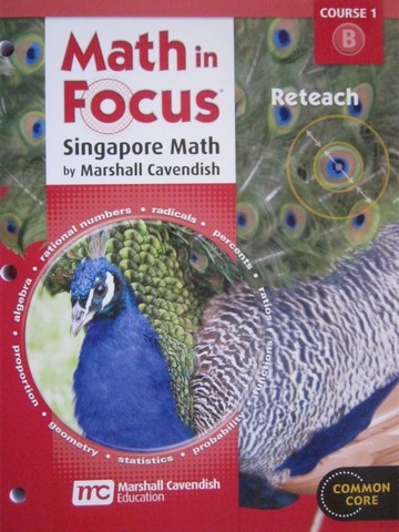 (image for) Math in Focus Course 1B Common Core Reteach (P) by Bernice Wah