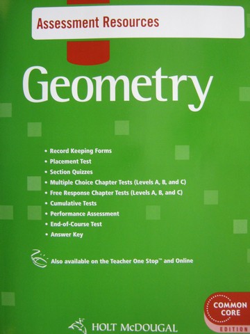 (image for) Geometry Common Core Assessment Resources (P)
